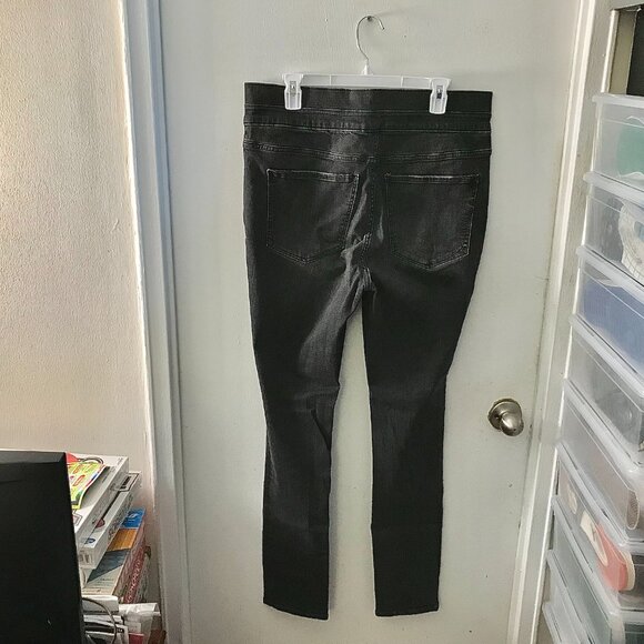 Express Grey Stretched Denim Perfect Jeans - Size 16L - Picture 6 of 7